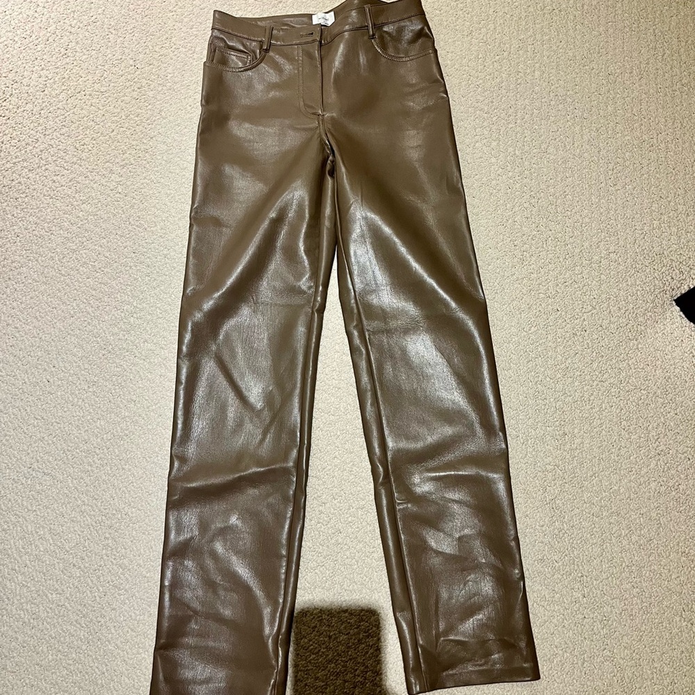 Aritzia Wilfred Melina vegan leather pants